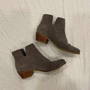 Cole Haan Gray Suede Booties